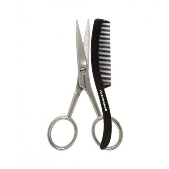 Picture of Tweezerman G.E.A.R Moustache Scissors with Comb