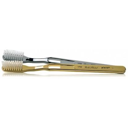 Picture of PIAVE Medium Toothbrush - Gold / Chrome