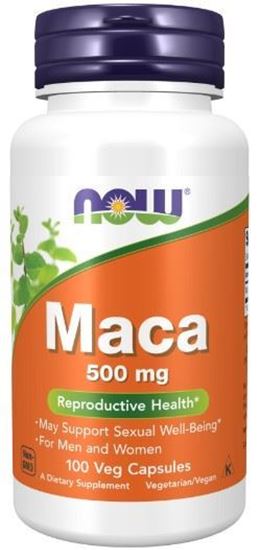 Picture of Now Maca 500mg 100 Veg Capsules