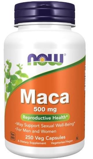 Picture of Now Maca 500mg 250 Veg Capsules