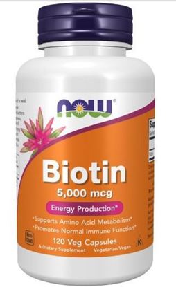 Picture of Now Biotin 5000mcg 